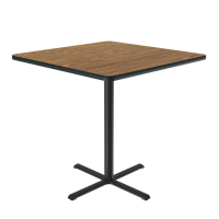 Correll 36" Square Bar-Height Cafe and Breakroom Table (Shown in Oak)