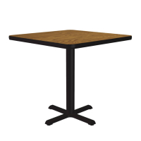 Correll 30" Square Cafe and Breakroom Table (Shown in Oak)