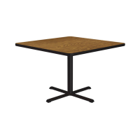 Correll 42" Square Cafe and Breakroom Table (Shown in Oak)