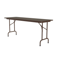 Correll 96" W x 24" D x 29" H High-Pressure Top Plywood Folding Table (Shown in Walnut)