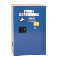 Eagle CRA-1924 Self Close One Door Corrosives Acids Safety Cabinet, 12 Gallons, Blue