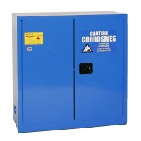 Eagle CRA-32 Manual Two Door Corrosives Acids Safety Cabinet, 30 Gallons, Blue