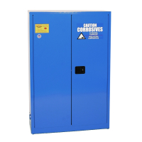 Eagle CRA-45 Sliding Self Close Two Door Corrosives Acids Safety Cabinet, 45 Gallons, Blue