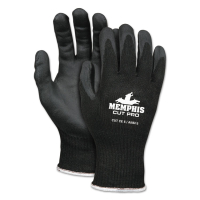 Memphis Cut Pro 92720NF Gloves, X-Large, Black, HPPE/Nitrile Foam