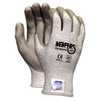 Memphis Dyneema Polyurethane Gloves, Medium, White/Gray