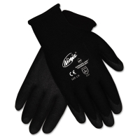Memphis Ninja HPT PVC coated Nylon Gloves, Large, Black, 12/Pair
