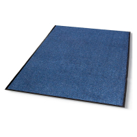 Crown Rely-On 4' x 6' Vinyl Back Polypropylene Indoor Wiper Floor Mat, Marlin Blue