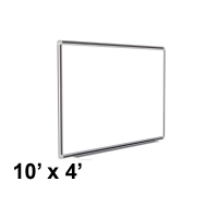 Ghent DFM410 DecoAurora 10 x 4 Porcelain Magnetic Whiteboard (Shown in Black)