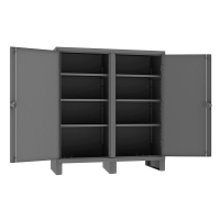 Durham Steel Adjustable Shelf 12 Gauge Storage Cabinets (3-shelf model)