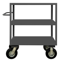 Durham Steel 3-Shelf 1200 lb Load Instrument Cart