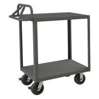 Durham Steel 2-Shelf 3600 lb Load Stock Cart with All Lips Down