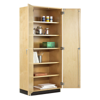 Diversified Woodcrafts 36" W Oak Door Classroom Storage Cabinet