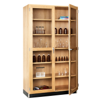 Diversified Woodcrafts 48" W Glass Door Classroom Storage Cabinet