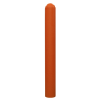 IdealShield 6" Bollard Cover 1/8" Thick Post Protector Sleeve 52" H, Orange