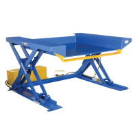 Vestil EHLTG Powered 2000 to 4000 lb Load Ground Lift Scissor Tables