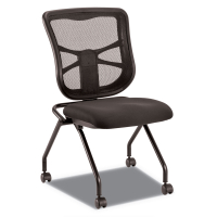 Alera Elusion Nesting Mesh Mid-Back Fabric Task Chair, Black