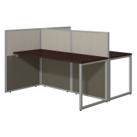 Bush Business Furniture Easy Office 60" W 2-Person Office Desk Cubicle (Shown in Mocha Cherry)
