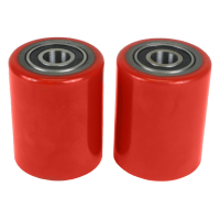 Eoslift Polyurethane Loading Wheels with Bearings for Manual Pallet Jack, Pack of 2
