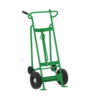 Valley Craft 4-Wheel Steel Drum Hand Truck With Chime Hook, 1000 lb Capacity