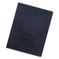 Fellowes Executive 7.5 Mil 8.75" X 11.25" Round Corner Leather Texture Binding Covers (Shown in Navy)