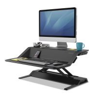Fellowes Lotus Sit-Stand Converter Desk Riser (Shown in Black)