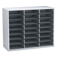 Fellowes 24-Compartment Mail Sorter (Shown in Grey)