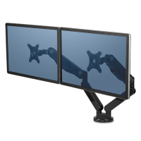 Fellowes Platinum Dual Monitor Arm Desk Mount for Monitors Up to 27"