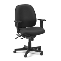 Eurotech 4x4 SL FM498SL Multifunction Fabric Mid-Back Task Chair (Shown in Black)