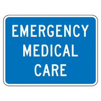 Accuform 18" x 24" Emergency Medical Care Signs