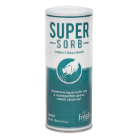 Fresh Products Super-Sorb 720 oz. Liquid Spill Absorbent, 7" W x 8.5" L x 9.5" H, 6/Pack