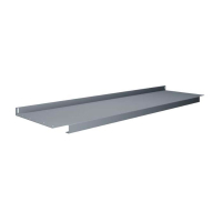 Tennsco Lower Full 20" D Shelves for Workbenches - Shown in Medium Grey