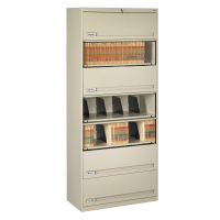 Tennsco 7-Shelf 36" Wide Closed Shelf Lateral File Cabinet (Shown in Putty)