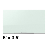 Quartet InvisaMount 6' x 3.5' White Magnetic Glass Whiteboard