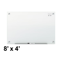 Quartet Infinity 8' x 4' White Non-Magnetic Glass Whiteboard