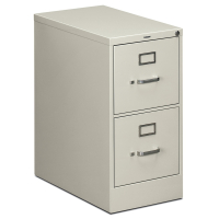 HON 2-Drawer 25" Deep Vertical File Cabinet, Letter Size (Shown in Light Grey)