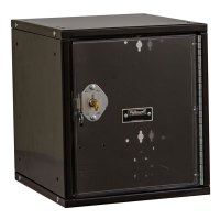 Hallowell Cubix Safety-View Plus Pull Handle Modular Box Locker, Unassembled 12"