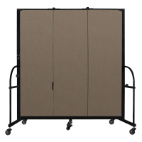 Screenflex Freestanding 72" H Heavy Duty Mobile Configurable Fabric Room Dividers
