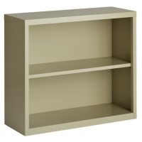 Hirsh 30" H 2-Shelf Steel Bookcase (Shown in Putty)