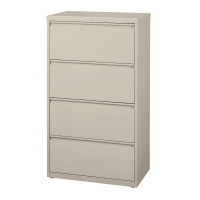 Mayline 4-Drawer 42" Wide Lateral File Cabinet, Letter & Legal