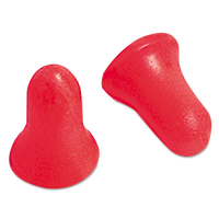 Howard Leight MAX-1 Single-Use Earplugs, Cordless, 33NRR, Coral, 200/Pairs