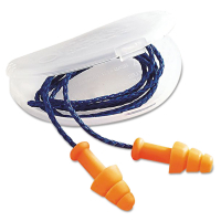 Howard Leight SmartFit Multiple-Use Earplugs, Cordless, 25NRR, Orange, 100/Pairs