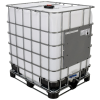 Vestil 330 Gal Capacity UN Approved HDP Intermediate Bulk Container with Wire Frame