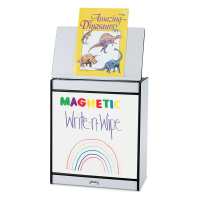 Jonti-Craft Rainbow Accents 24" W Write-n-Wipe Magnetic Dry Erase Mobile Big Book Easel (Shown in Black)