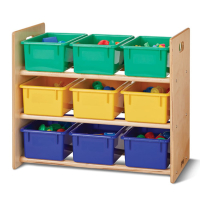 Jonti-Craft Cubbie-Tray Classroom Storage Rack with Colored Cubbie-Trays