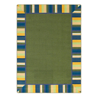 Joy Carpets Clean Green Classroom Rug, Bold (Shown in Rectangle)