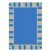 Joy Carpets Off the Cuff Classroom Rug, Light Blue (Shown in Rectangle)