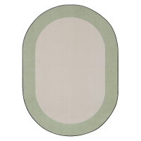 Joy Carpets Easy Going Classroom Rug, Sage (Shown in Oval)