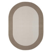 Joy Carpets Easy Going Classroom Rug, Brown (Shown in Oval)