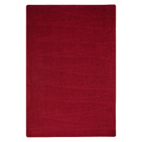 Joy Carpets Endurance 4' x 6' Rectangle Solid Color Classroom Rug, Burgundy