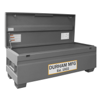 Durham Steel 60" W x 24" D Jobsite Storage Box Chest, Gray